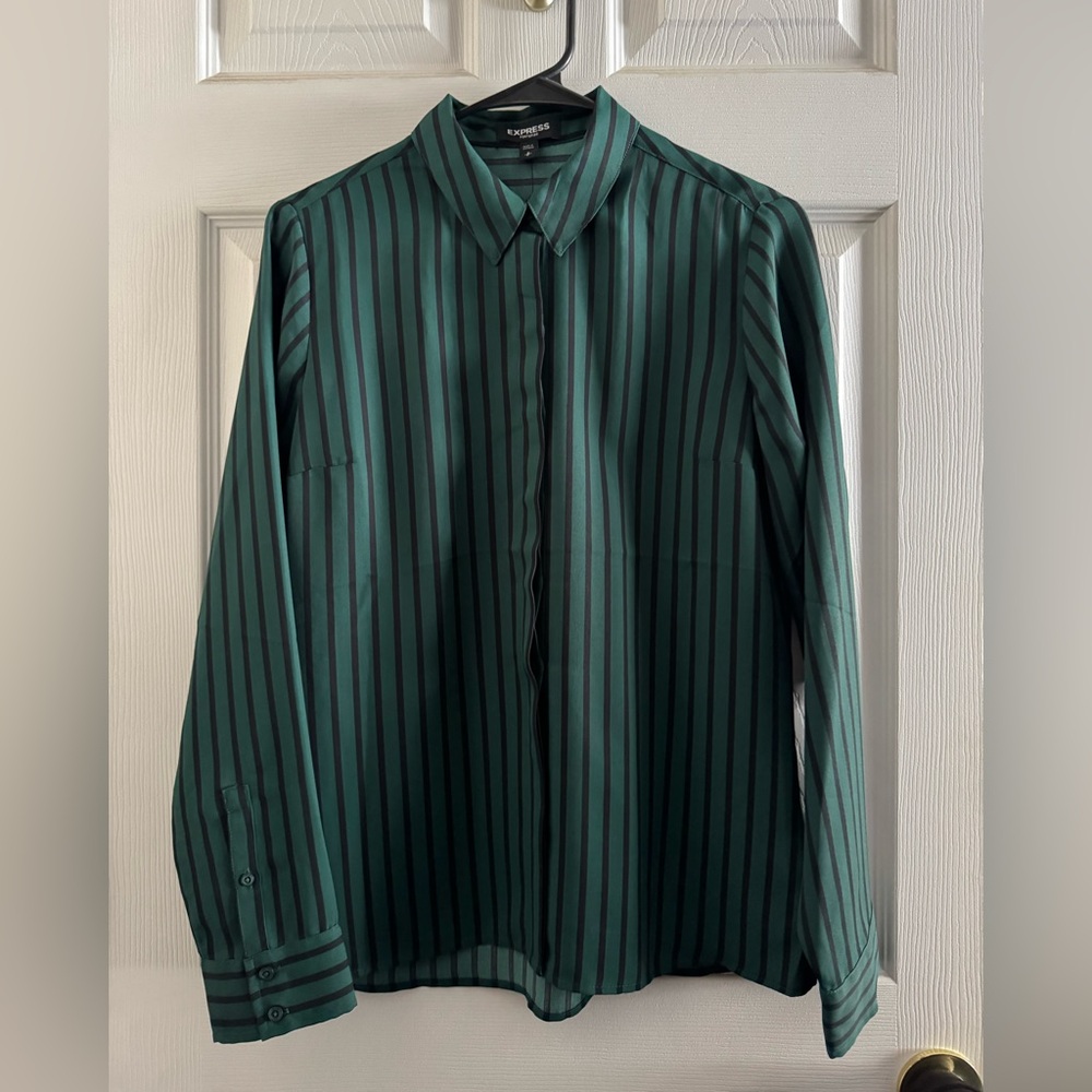 Express Long Sleeve Button-Up Blouse | Women’s Small | NWT